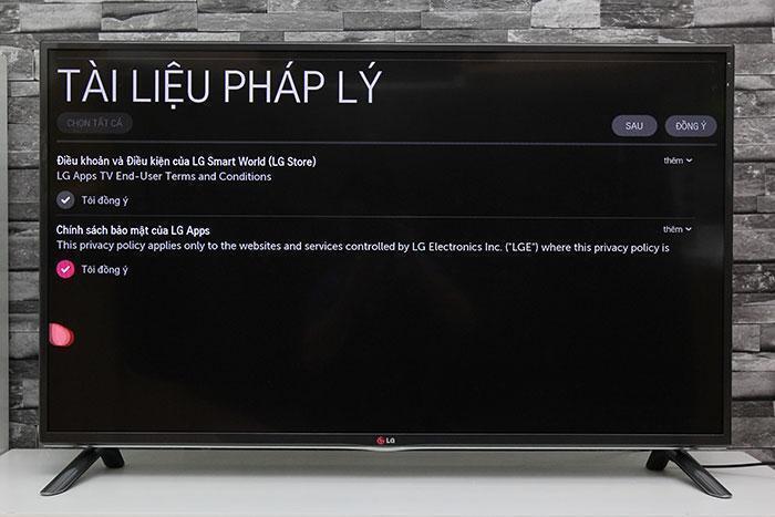 cách tạo tài khoản tivi lg