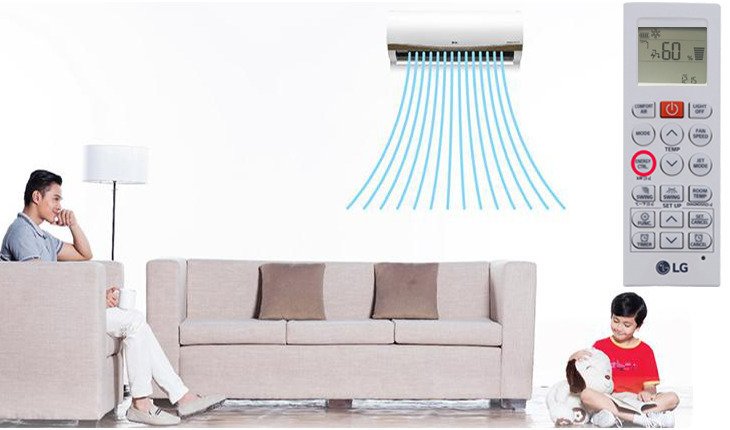 cách chỉnh chế độ kiểm soát năng lượng chủ động trên máy lạnh lg