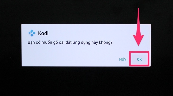 cách xóa ứng dụng đã cài trên android tivi 2018