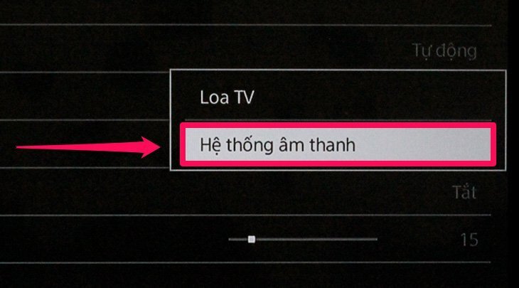 cách xuất âm thanh qua cổng optical trên tivi sony 2018