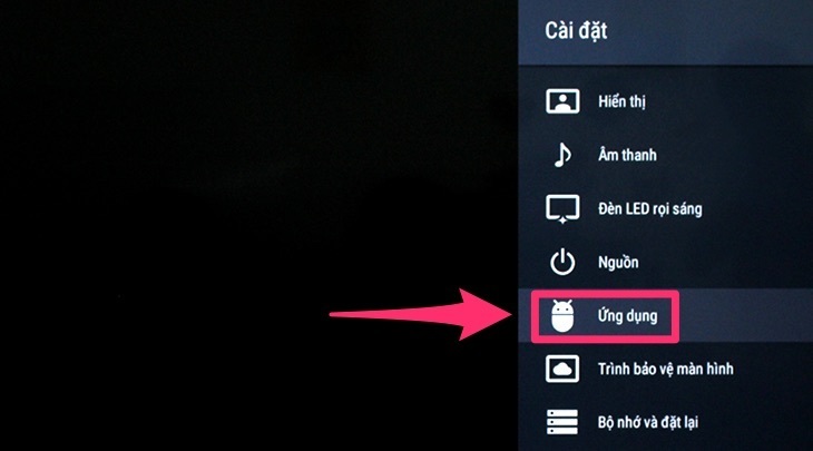 cách xóa ứng dụng đã cài trên android tivi 2018