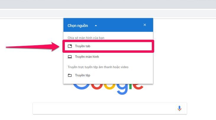 cách chiếu màn hình máy tính lên android tivi sony bằng chromecast