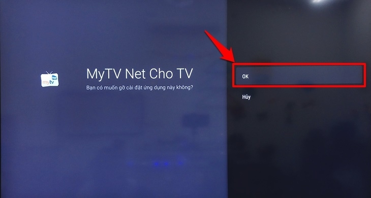 cách xoá ứng dụng trên android tivi sharp 2018