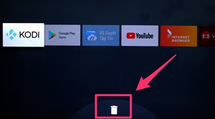 cách xóa ứng dụng đã cài trên android tivi 2018