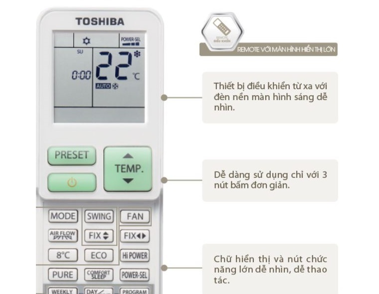 toshiba ra mắt máy điều hòa 5 sao daiseikai đa chức năng ở việt nam