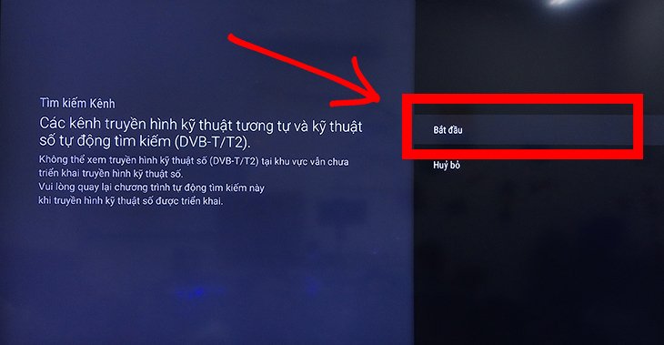 cách dò kênh dvb-t2 trên android tivi sharp 2018