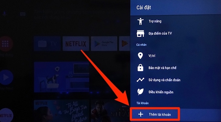 cách đăng nhập tài khoản google trên android tivi sharp 2018