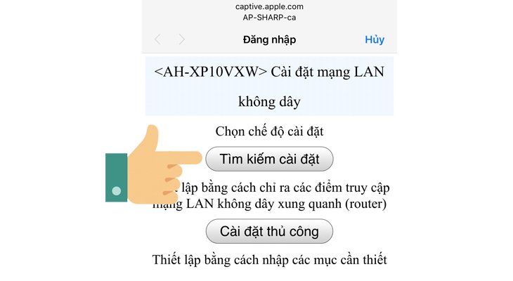 hướng dẫn điều khiển dòng máy lạnh sharp wifi bằng điện thoại