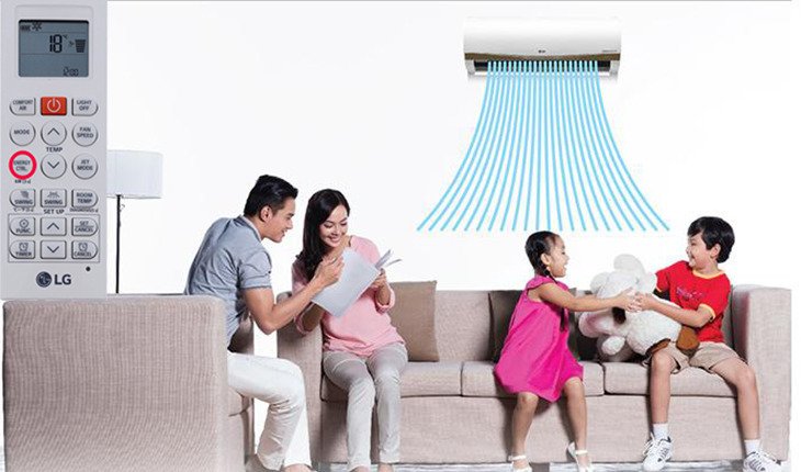cách chỉnh chế độ kiểm soát năng lượng chủ động trên máy lạnh lg
