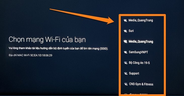 hướng dẫn kết nối mạng trên android tivi sony 2018