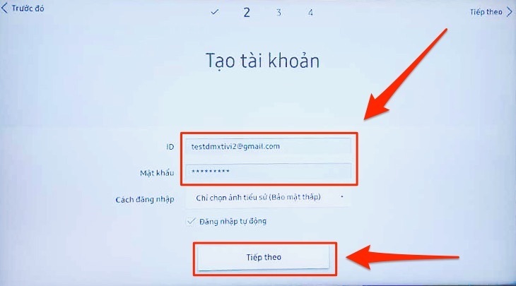 cách tạo tài khoản samsung account trên smart tivi samsung 2018
