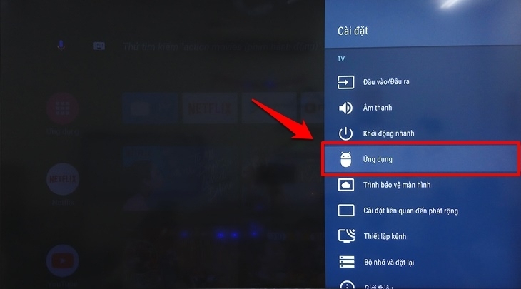 cách xoá ứng dụng trên android tivi sharp 2018