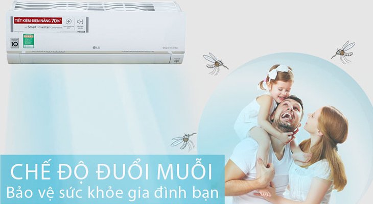 cách sử dụng tính năng đuổi muỗi trên máy lạnh lg