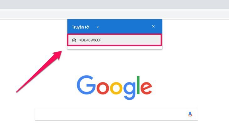 cách chiếu màn hình máy tính lên android tivi sony bằng chromecast