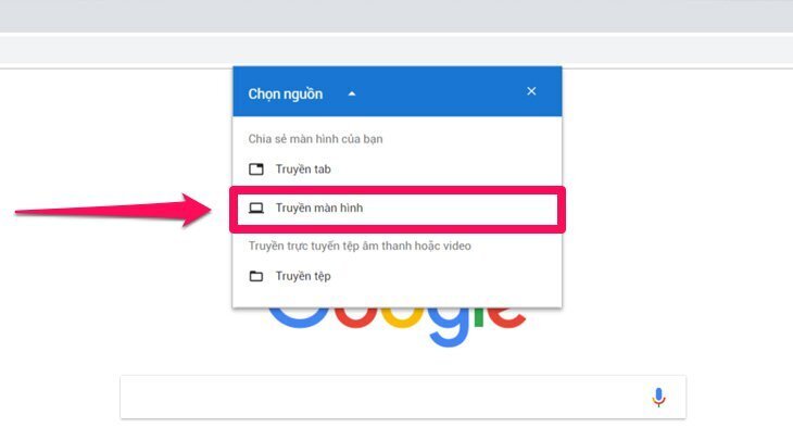 cách chiếu màn hình máy tính lên android tivi sony bằng chromecast