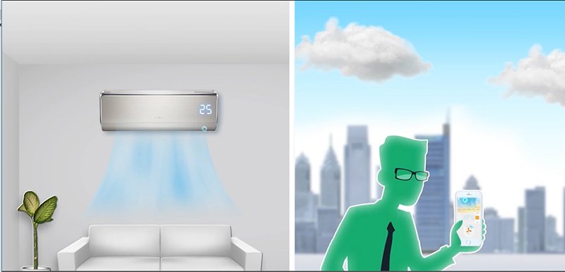 tính năng điều khiển điều hòa gree bằng smartphone trên điều hòa