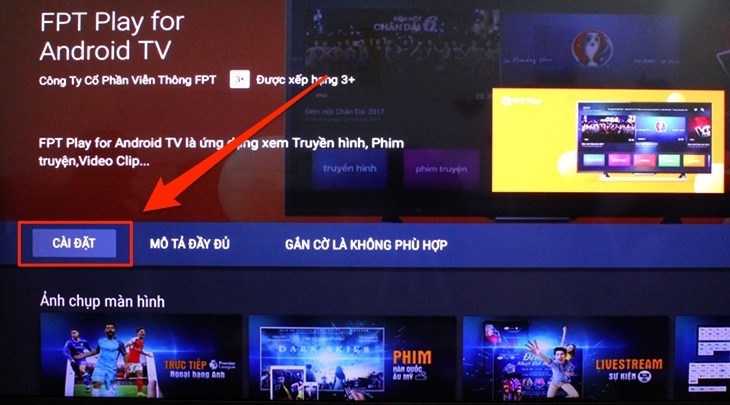 cách sử dụng ứng dụng fpt play trên android tivi sony 2018