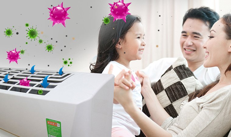 công nghệ kháng khuẩn khử mùi trên máy lạnh sharp