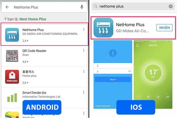 hướng dẫn điều khiển máy lạnh midea bằng điện thoại