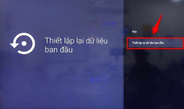 cách khôi phục cài đặt gốc trên android tivi sharp 2018