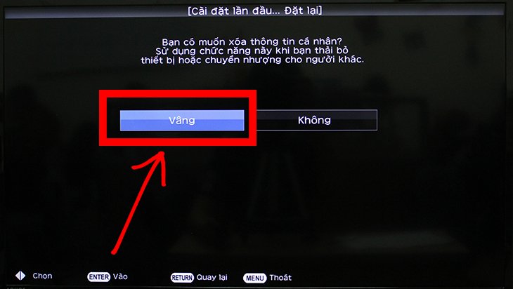 cách khôi phục cài đặt gốc trên smart tivi sharp 2018