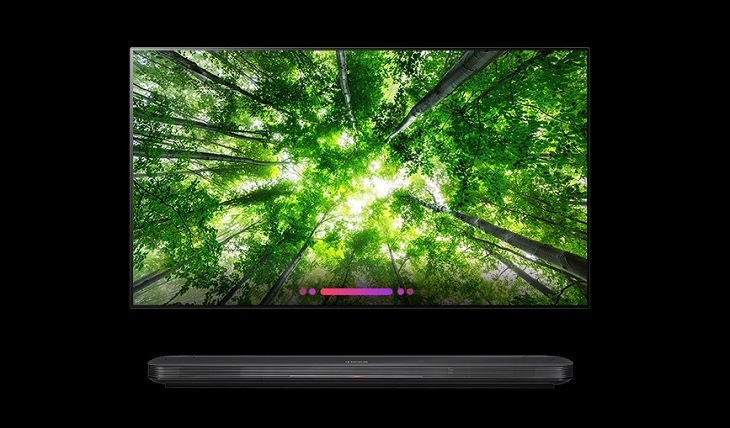 [ces 2018] lg tiếp tục hé lộ siêu phẩm lg signature oled w8 siêu mỏng dán tường