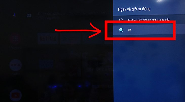 cách cài đặt thời gian, múi giờ trên android tivi sharp 2018