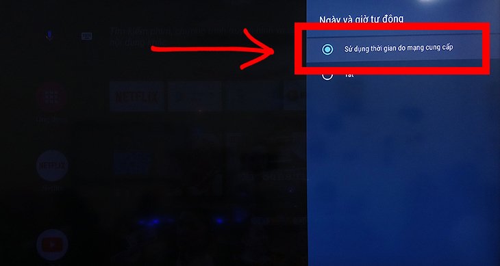 cách cài đặt thời gian, múi giờ trên android tivi sharp 2018