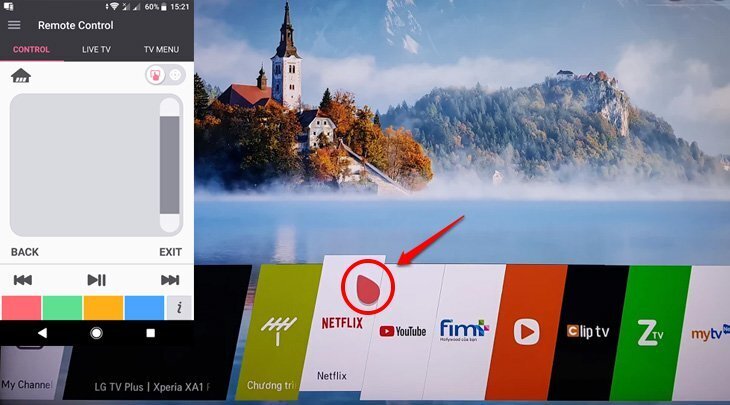 cách điều khiển smart tivi lg 2018 bằng điện thoại thông qua ứng dụng lg tv plus