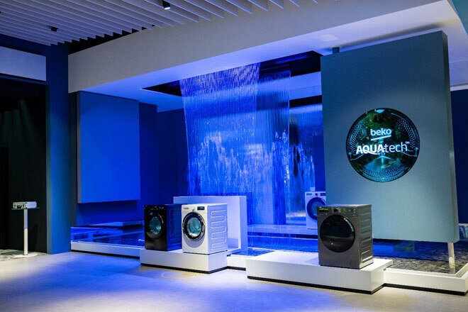 [ifa 2018] beko tuyên bố tận dụng sức mạnh tự nhiên của nước cho dòng máy giặt mới của mình, quần áo sạch và tiết kiệm chi phí hơn
