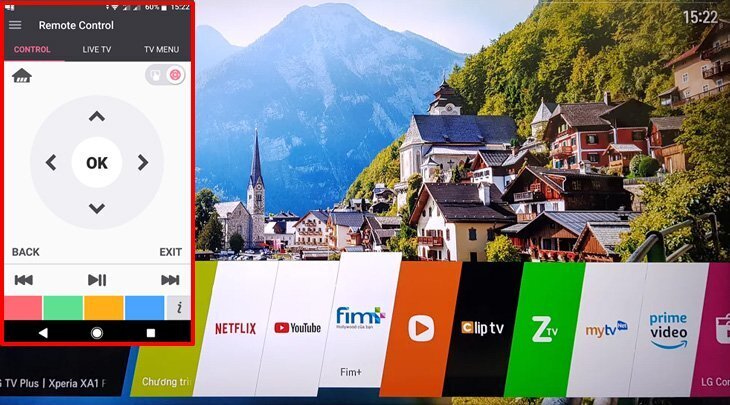 cách điều khiển smart tivi lg 2018 bằng điện thoại thông qua ứng dụng lg tv plus