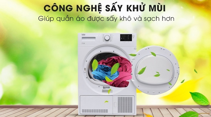 các công nghệ và tiện ích thường gặp trên máy sấy quần áo beko