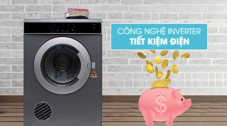 các công nghệ và tiện ích thường gặp trên máy sấy quần áo