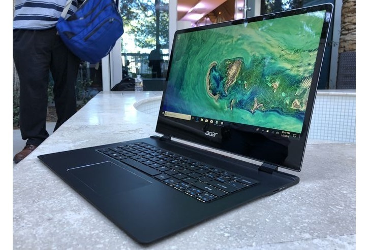 [ces 2018] acer ra mắt swift 7: laptop mỏng nhất thế giới, hỗ trợ 4g