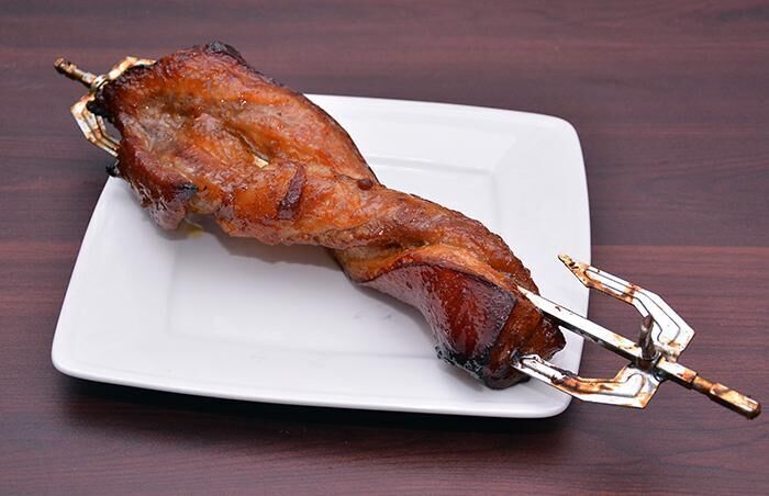 cách sử dụng tính năng xiên quay không bật quạt đối lưu của lò nướng