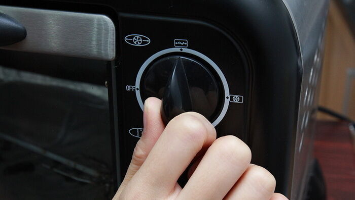 cách sử dụng tính năng xiên quay không bật quạt đối lưu của lò nướng