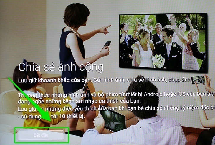cách chuyển hình từ điện thoại lên android tivi sony 2016 qua photo share