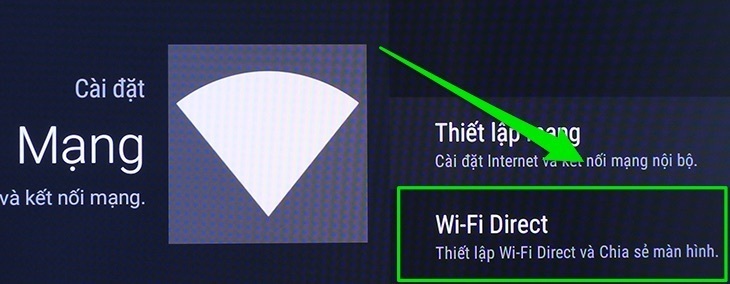 wi-fi direct trên tivi dùng để làm gì?