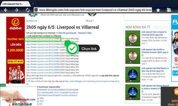 cách xem bóng đá trực tuyến bằng sopcast trên android tivi
