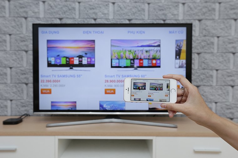 cách chuyển hình từ iphone lên tivi không cần dây cáp