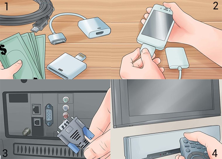 cách chuyển hình từ iphone lên tivi bằng dây cáp