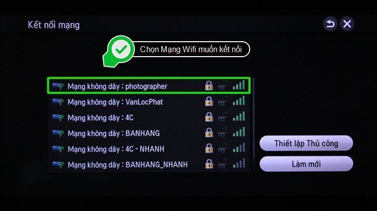 cách kết nối mạng cho smart tivi lg chạy hệ điều hành netcast