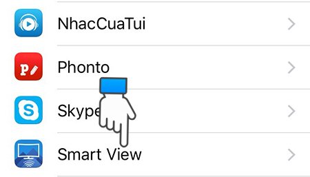 cách dùng iphone điều khiển tivi samsung