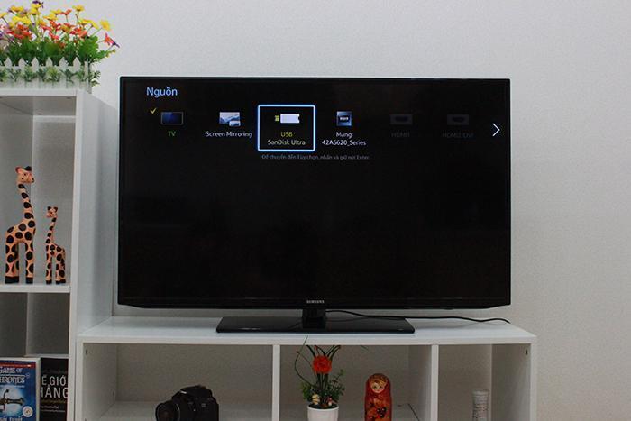 cách xem phim, xem ảnh, nghe nhạc trên tivi qua cổng usb