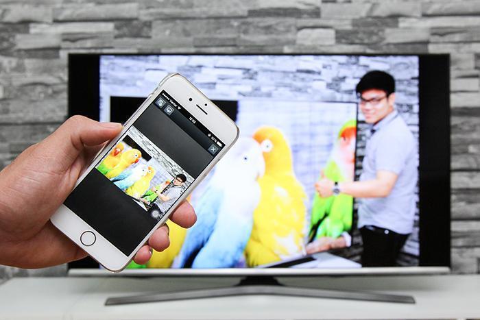 cách chuyển hình ảnh, nhạc, phim từ iphone lên tivi samsung