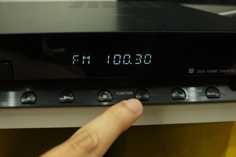 cách dò và nghe đài fm trên dàn âm thanh sony 5.1