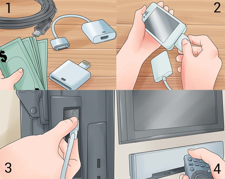 cách chuyển hình từ iphone lên tivi bằng dây cáp