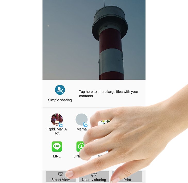 cách chuyển hình từ điện thoại lên tivi bằng dlna