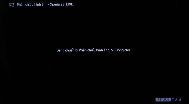 cách phản chiếu hình ảnh từ điện thoại lên smart tivi sony