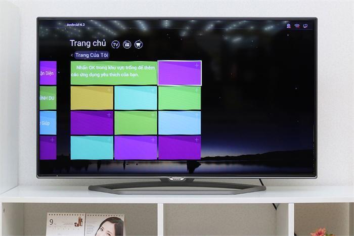 giao diện android trên smart tivi tcl